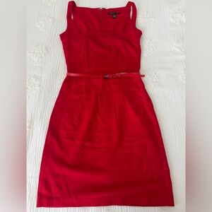 Mango Vibrant Red Midi Dress